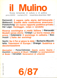 Copertina del fascicolo dell'articolo Il sapere nella storia dell'Università