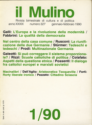 Copertina del fascicolo dell'articolo Aspetti della questione etnica nella società italiana