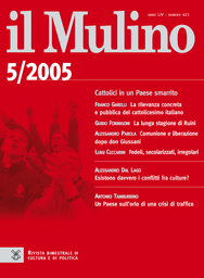 Copertina del fascicolo dell'articolo La rilevanza concreta e pubblica del cattolicesimo italiano
