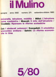 Copertina del fascicolo dell'articolo Micro-azienda, programmazione e proletariato precario in Emilia-Romagna